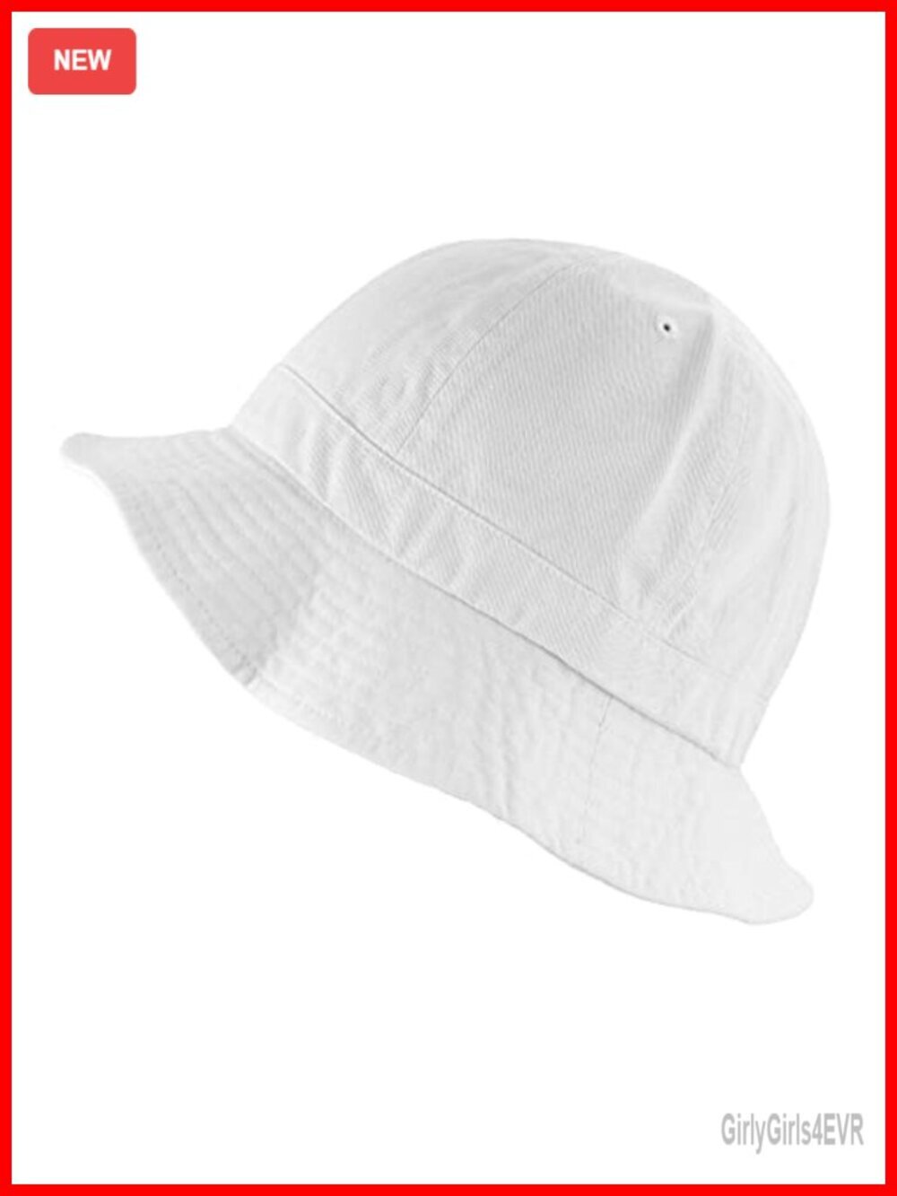 Lightweight Cotton Bucket Hat with Wide Brim for Beach Travel